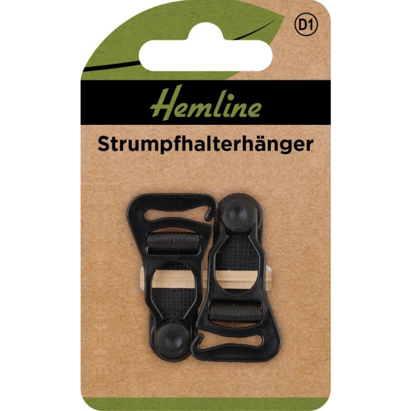 Strumpfhalterhänger schwarz 2 St