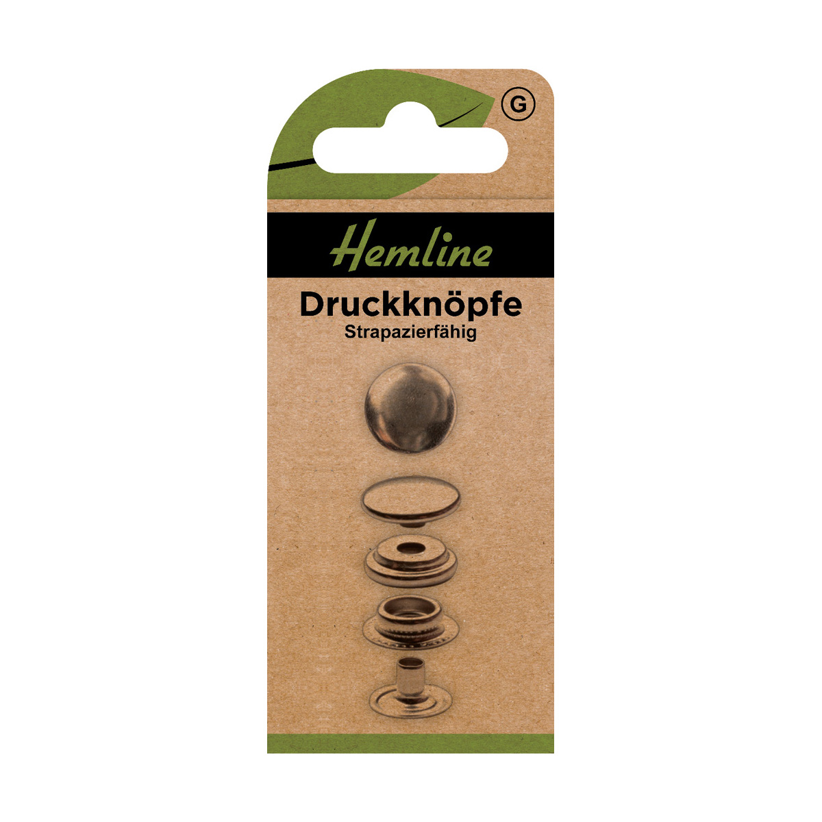 Druckknöpfe 15 mm silber 12 St