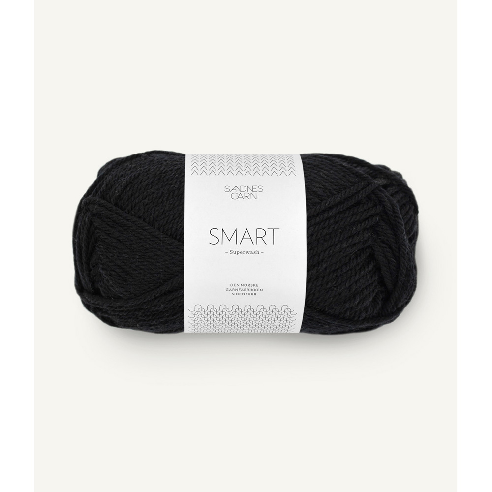 Wolle Sandnes Garn black Smart 100m 50g