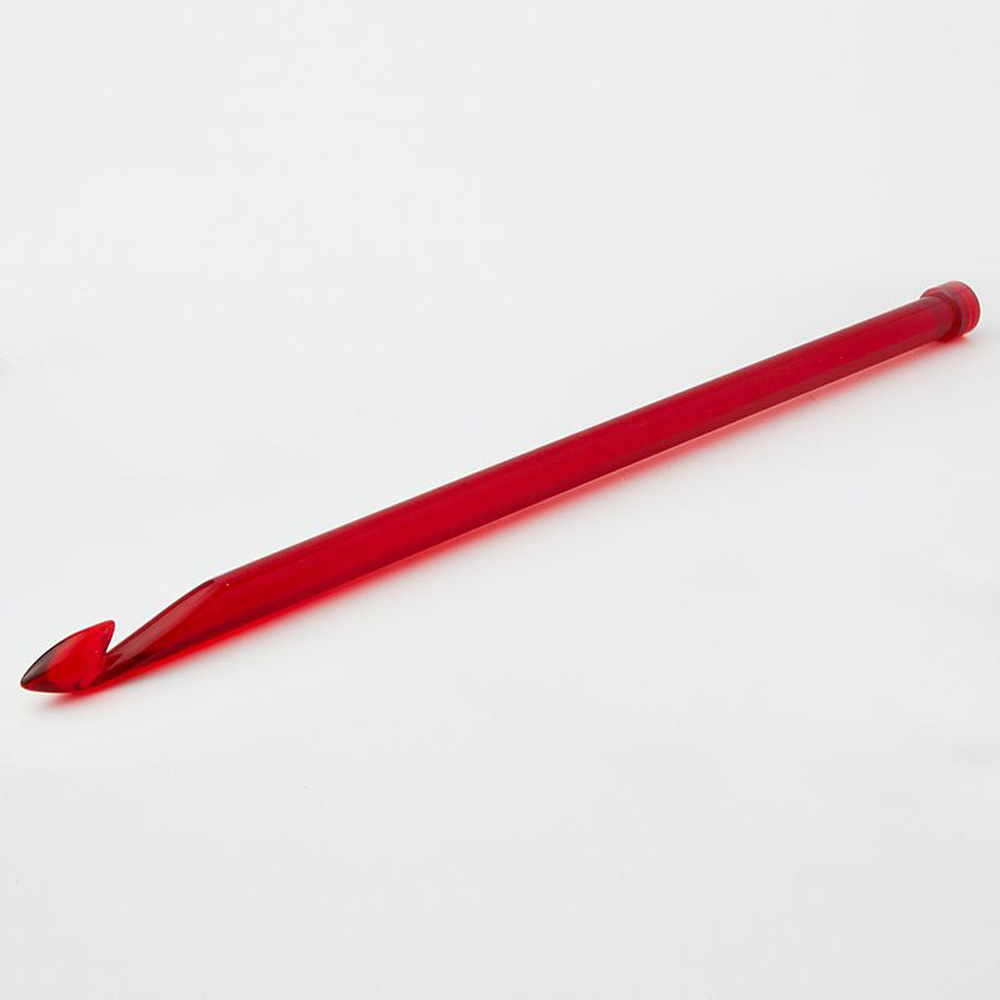 Afghanische Häkelnadel TRENDZ 12,0 mm 30 cm rot