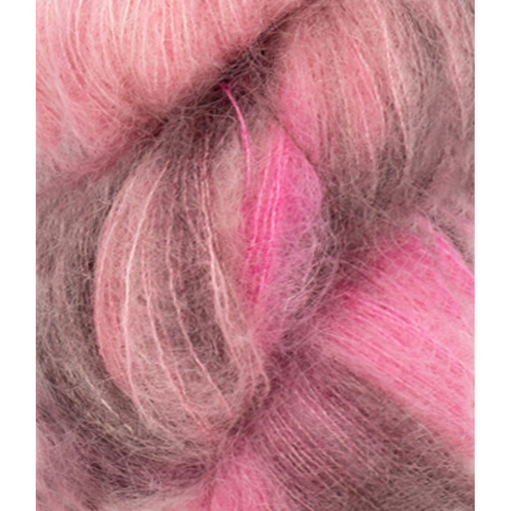 Wolle Sandnes Garn pink berries Tynn Silk Mohair Print 424m 50g