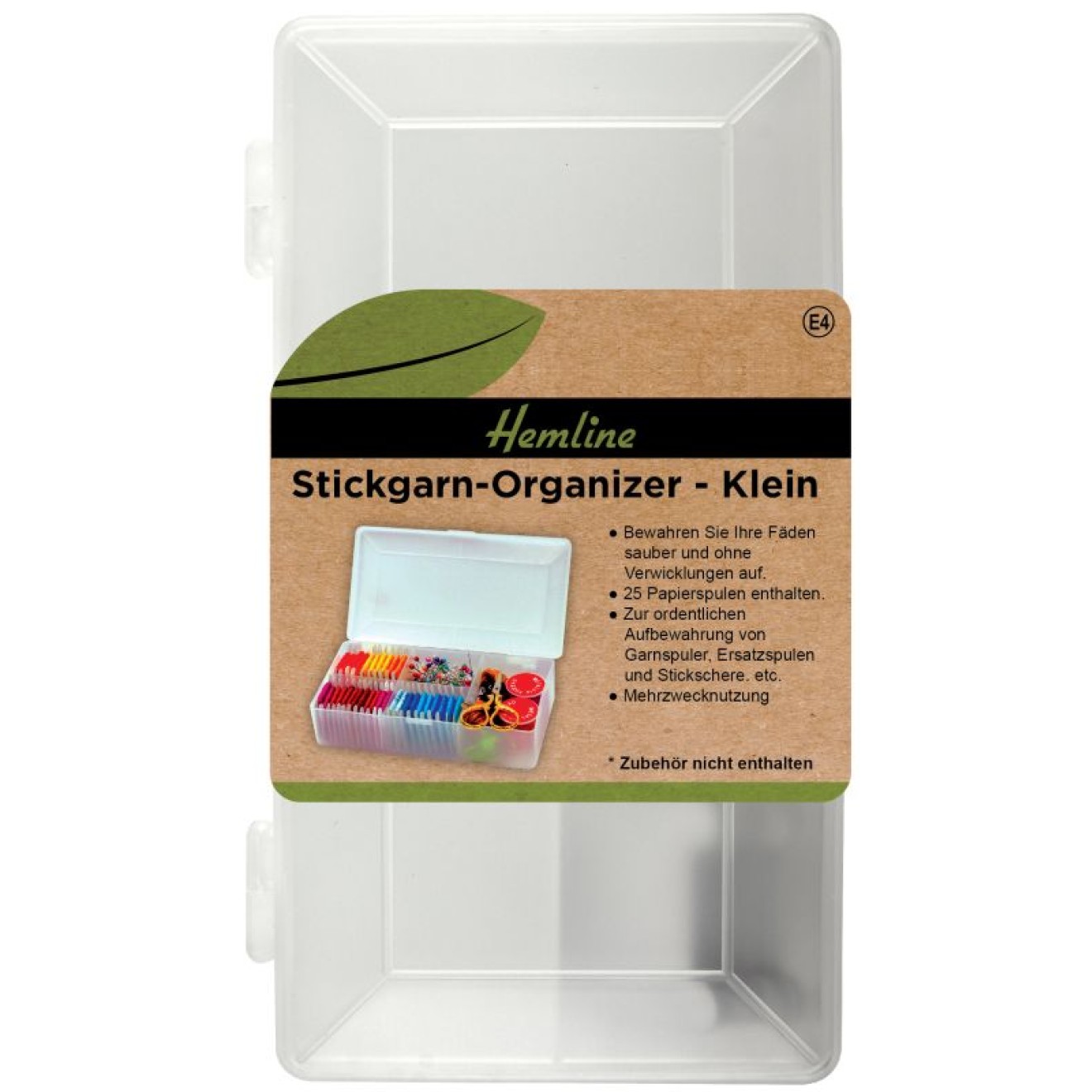 Spulenbox Stickgarn-Organizer 17.5x9x4 cm