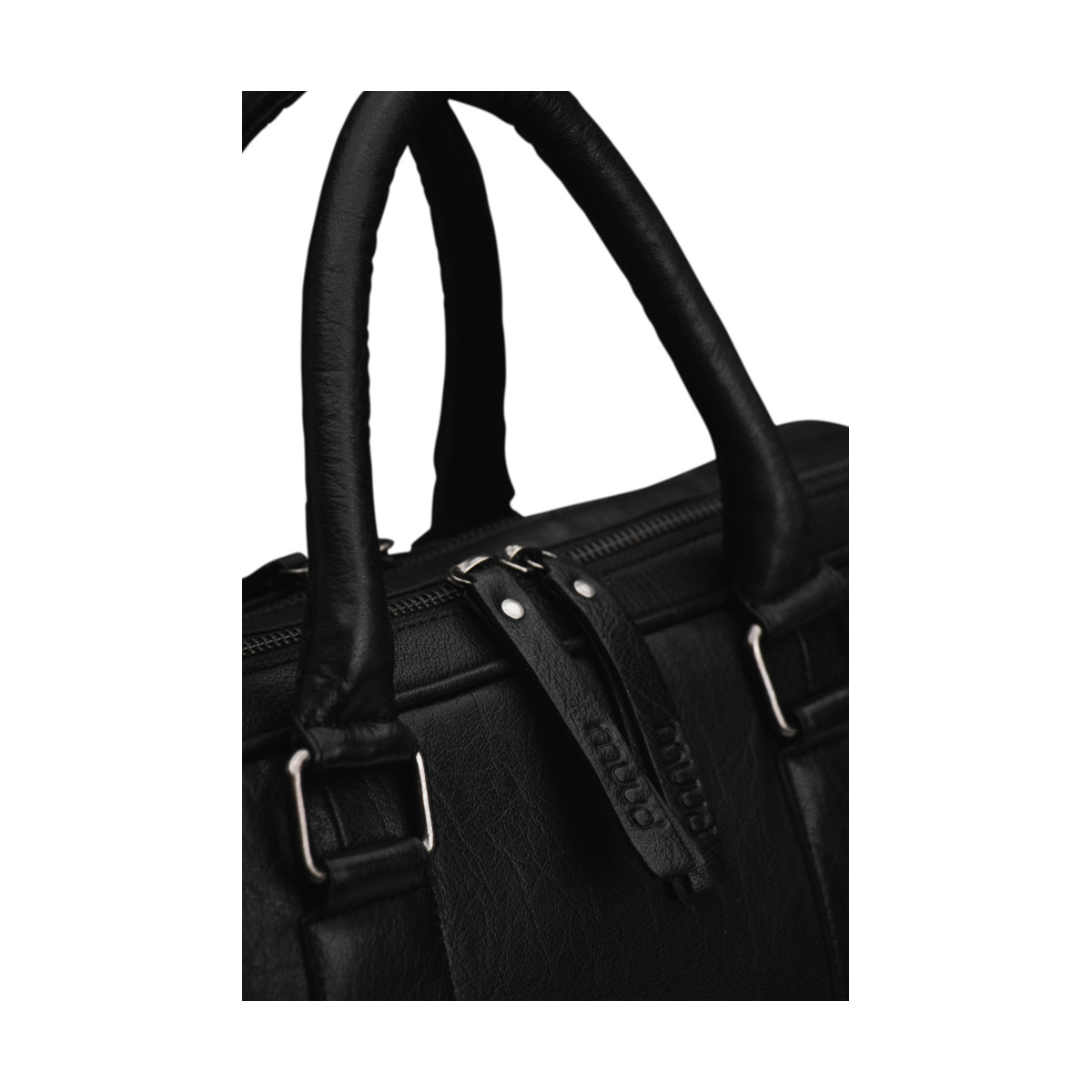 Lederhandtasche mit Henkel Drea Black