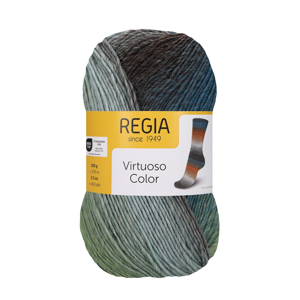 Wolle Regia into the sea Virtuoso Color 375m 150g