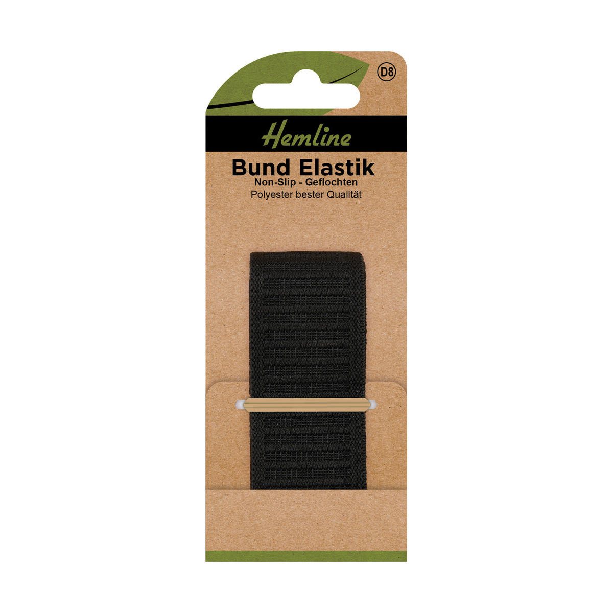 Bund Elastik Non-Slip 31 mm x 1 m schwarz