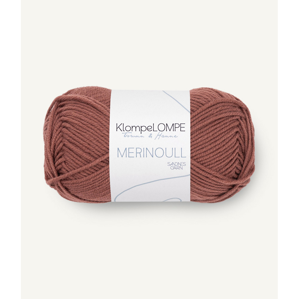 Wolle Sandnes Garn plommerosa KlompeLOMPE Merinoull 105m 50g