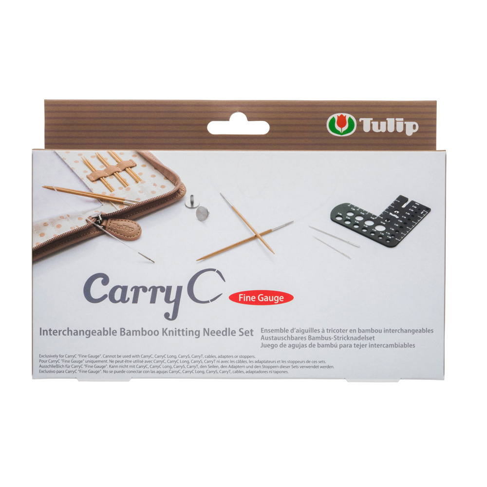 Tulip CarryC Fine Gauge Set austauschbare Bambus Rundstricknadel 2 - 3 mm