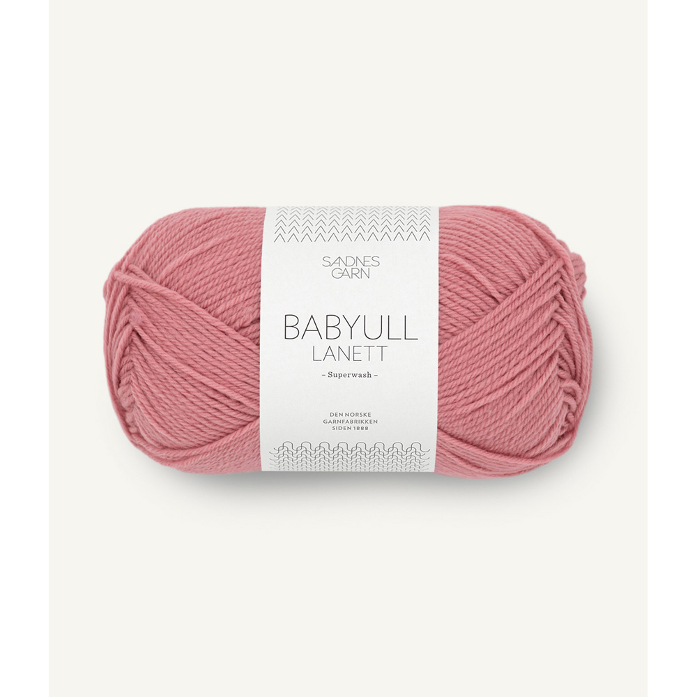 Wolle Sandnes Garn dusty pink Babyull Lanett 175m 50g