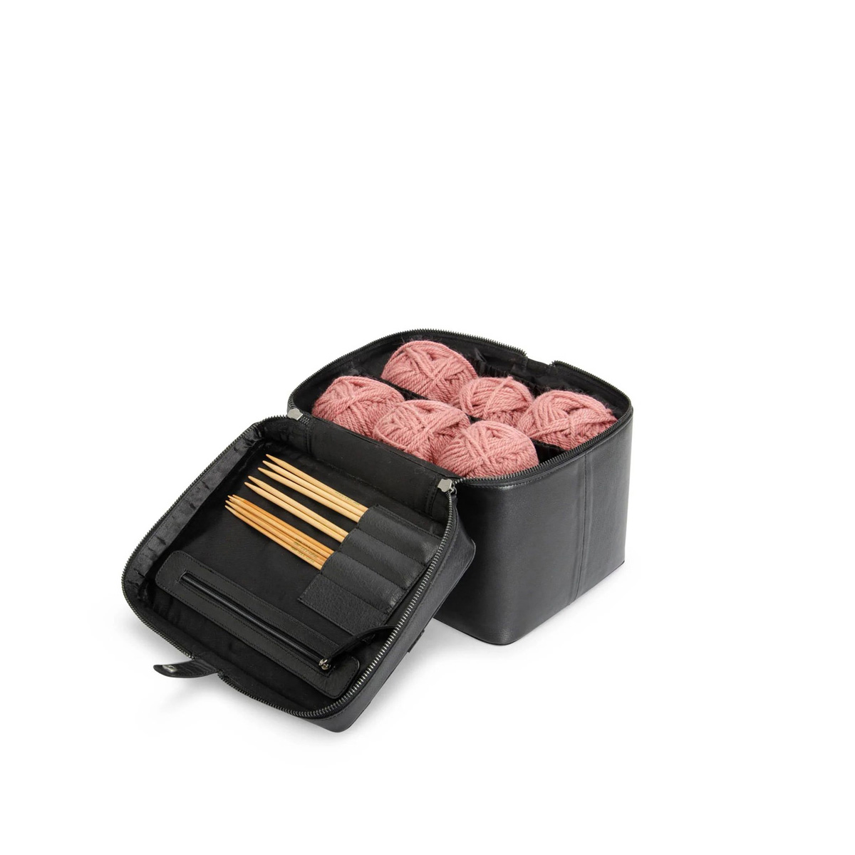 Leder Kulturtasche Lexi Black