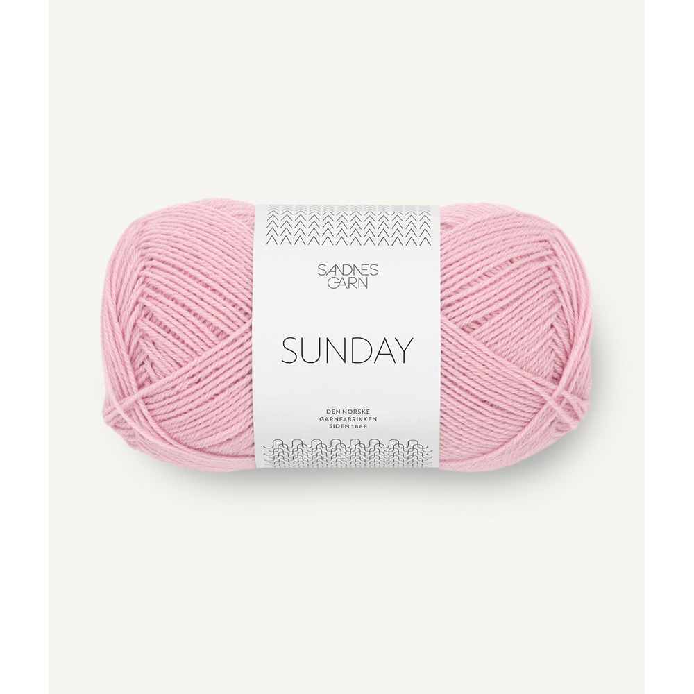 Wolle Sandnes Garn Pink lilac Sunday 235m 50g