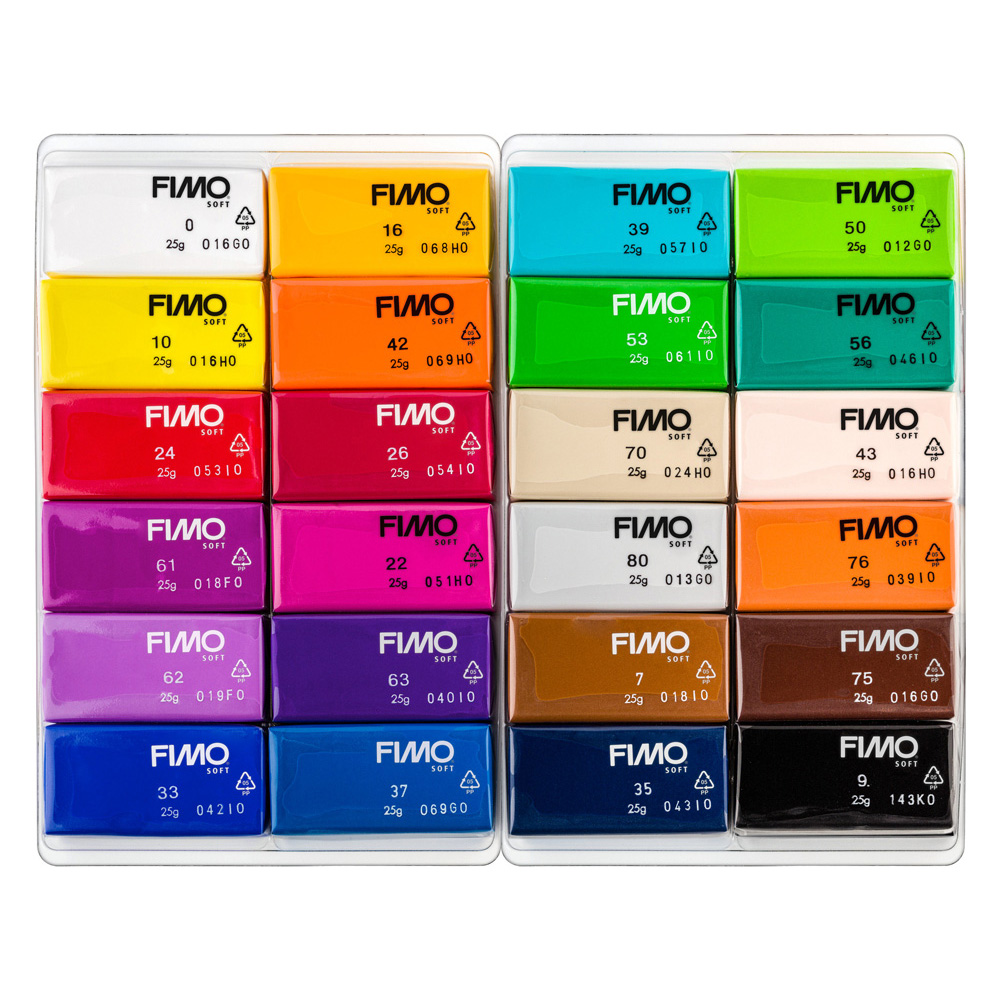 Modelliermasse-Set Fimo soft 24x25g Basic Colours