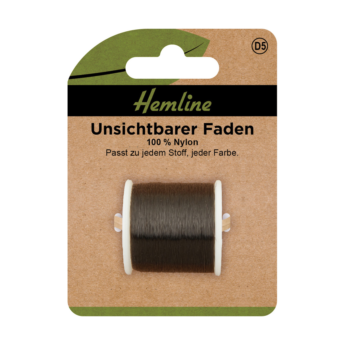 Nähgarn Unsichtbarer Faden grau 200 m