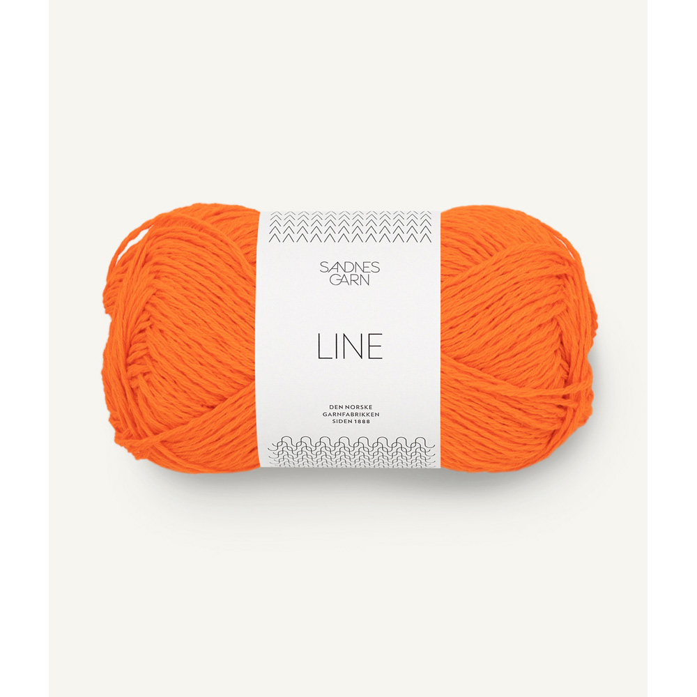 Wolle Sandnes Garn orange Line 110m 50g