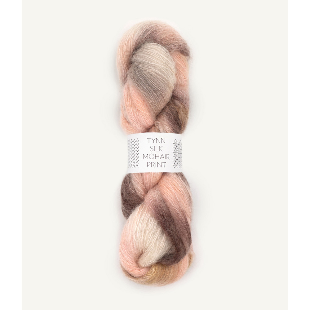 Wolle Sandnes Garn blossom tree Tynn Silk Mohair Print 424m 50g