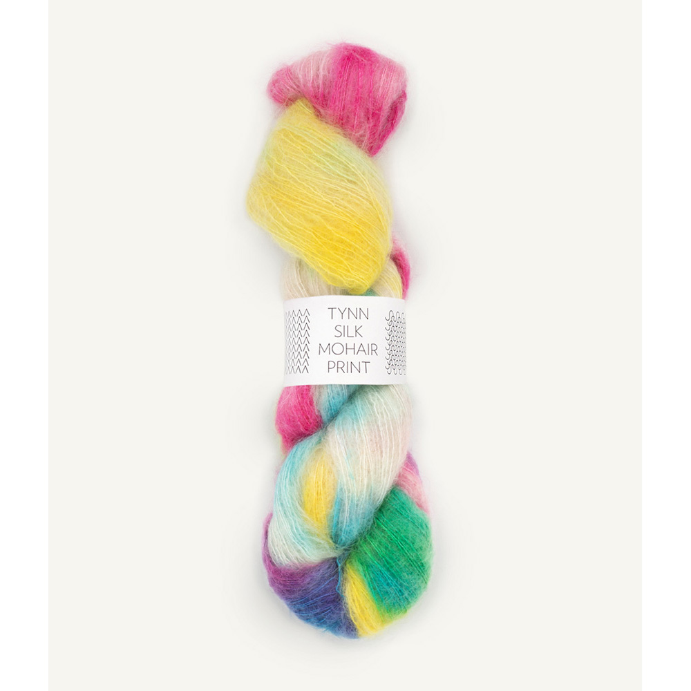 Wolle Sandnes Garn Tutti frutti Tynn Silk Mohair Print 424m 50g