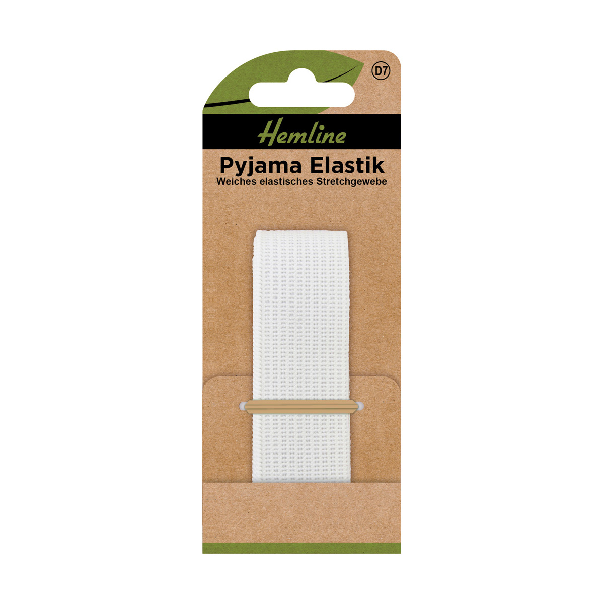 Pyjama Elastik 25 mm weiß 1,25 m