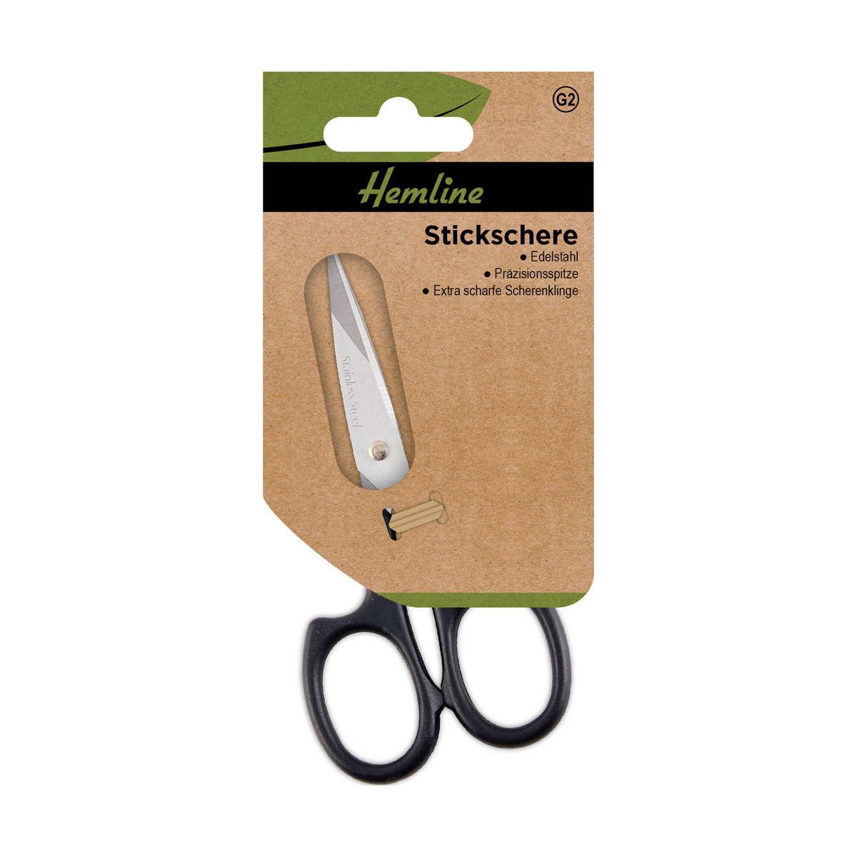 Schere Stickschere schwarz 110 mm 1 St