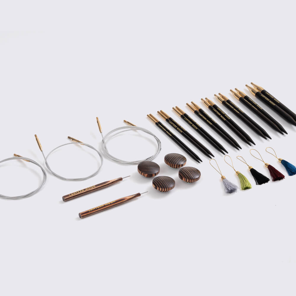 Nadelset austauschbare Rundstricknadeln 3,00 - 8,00 mm 13 cm