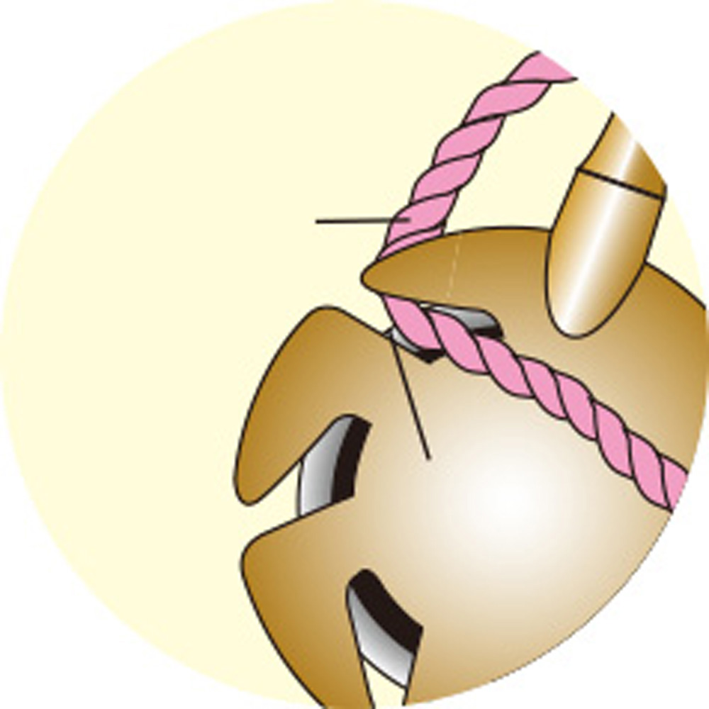 Wollgarnschneider als Anhänger Antikgold