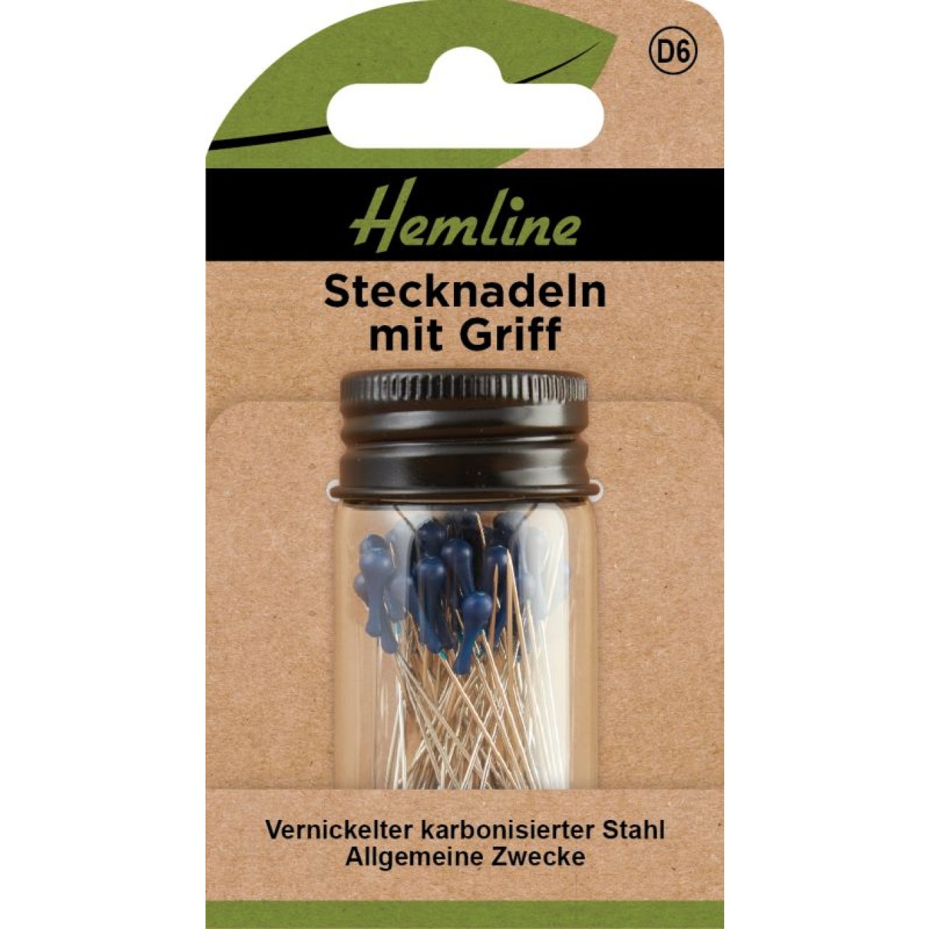 Stecknadeln mit Griff 0,6x42 mm 60 St