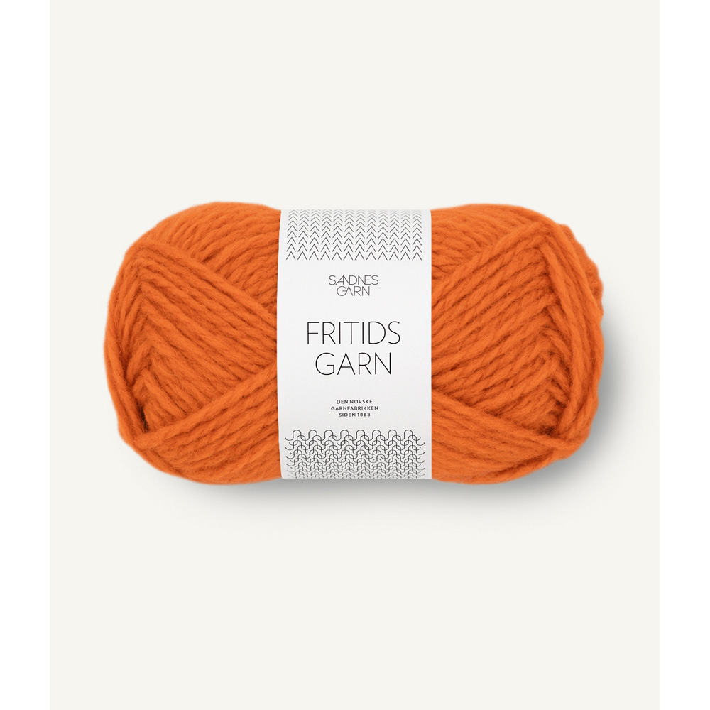 Wolle Sandnes Garn orange Fritidsgarn 70m 50g