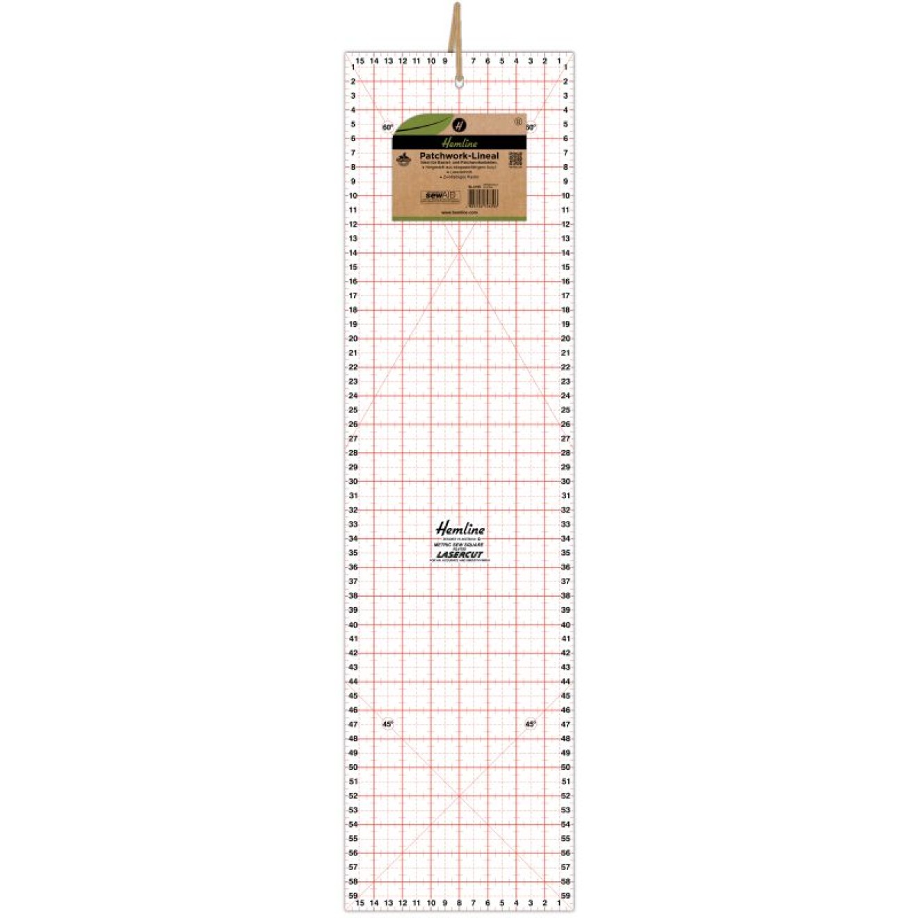Patchwork-Lineal  60x16 cm 1 St