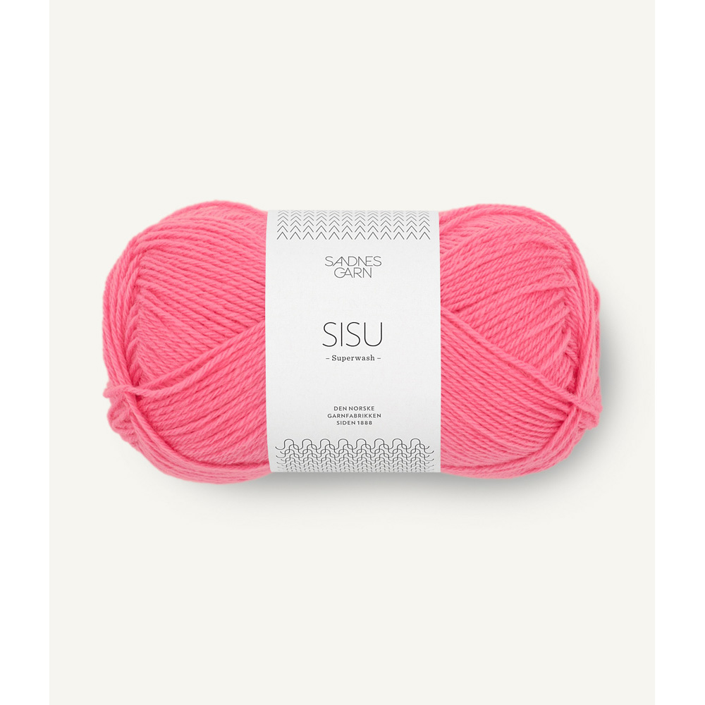 Wolle Sandnes Garn bubblegum pink Sisu 175m 50g