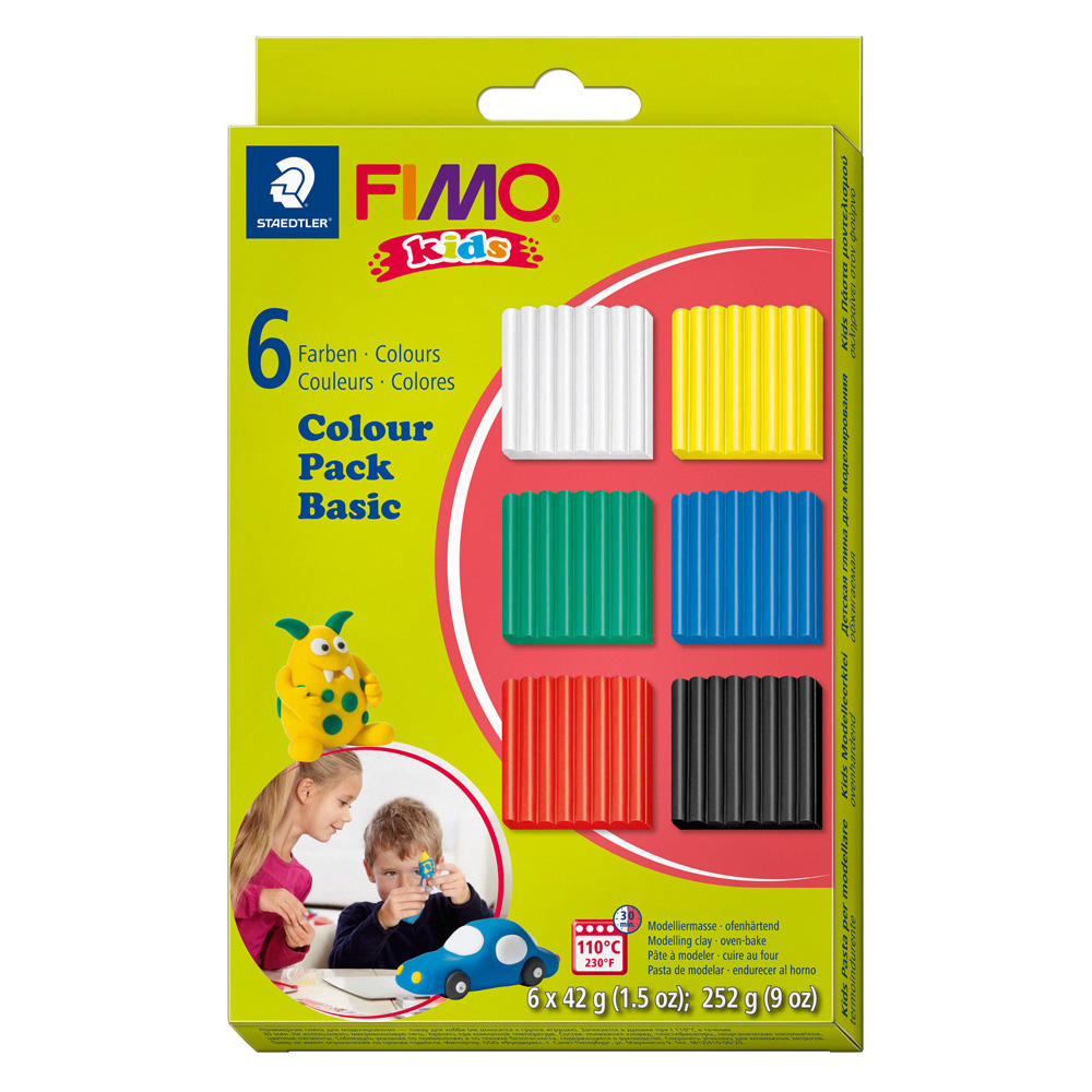 Modelliermasse-Set Fimo kids 6x42g Basic