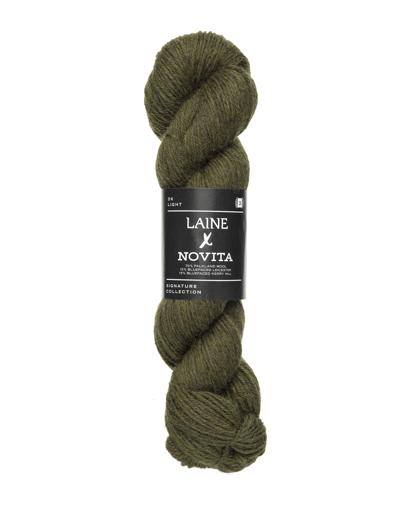 Laine DK col. 3401 Earthy Olive ca. 225 m 100 g