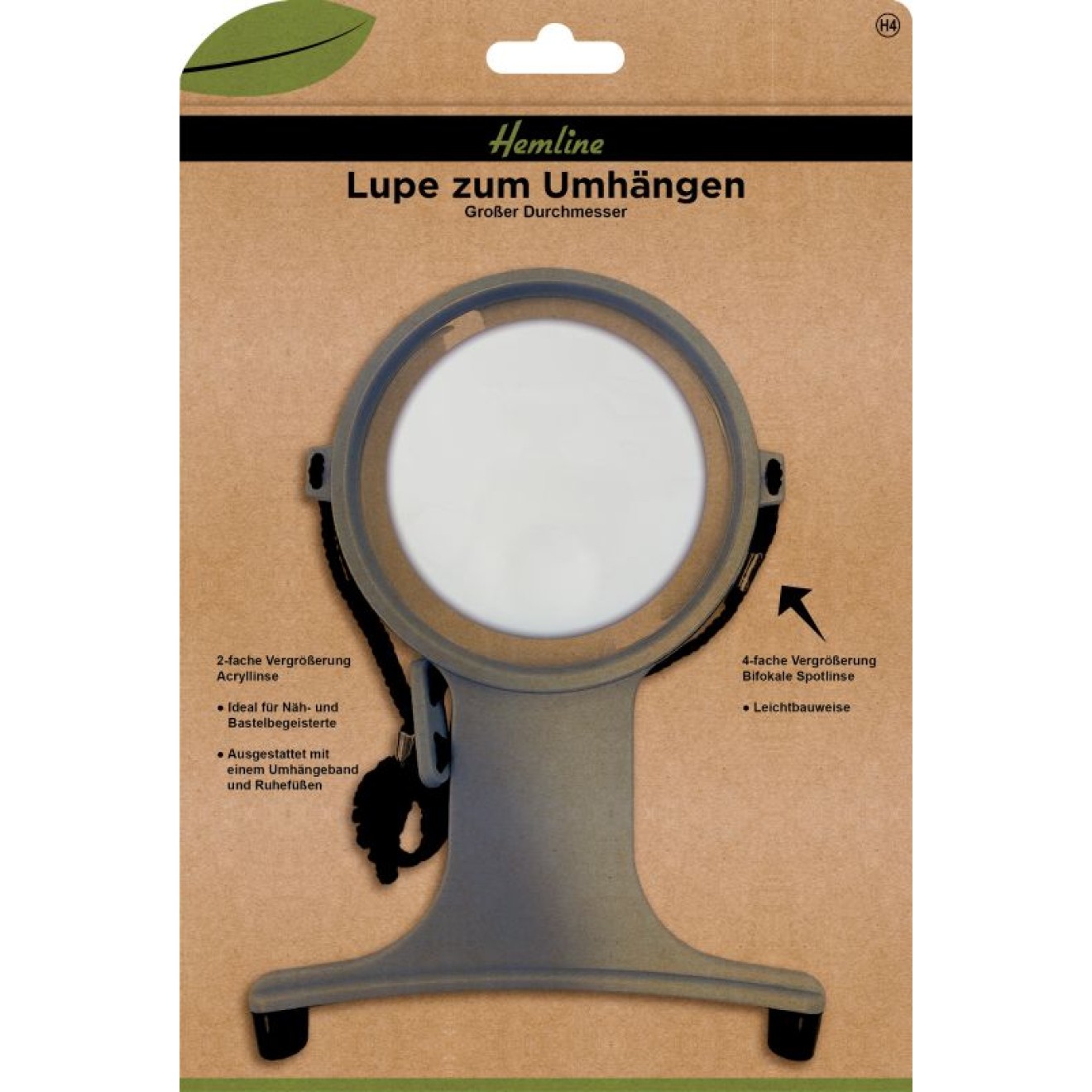 Lupe zum Umhängen großer Durchmesser