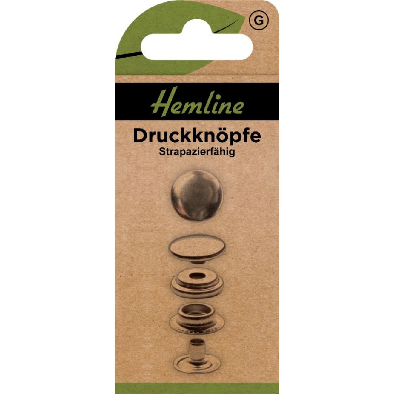 Druckknöpfe 15 mm silber 12 St