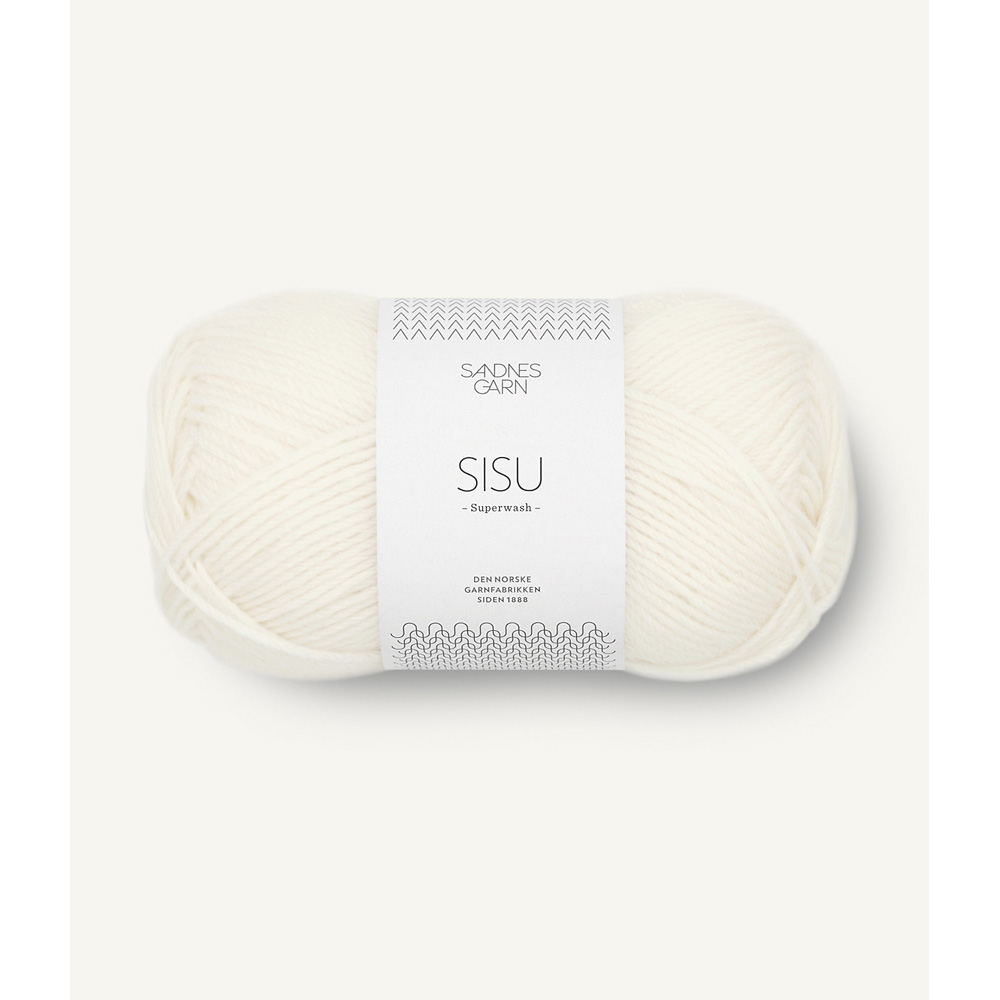 Wolle Sandnes Garn creme Sisu 175m 50g