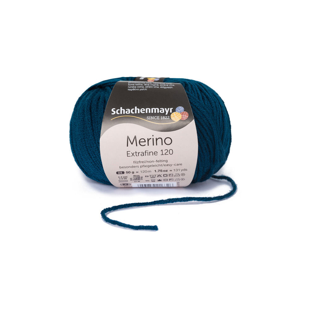 Wolle Schachenmayr teal Merino Extrafine  120m 50g