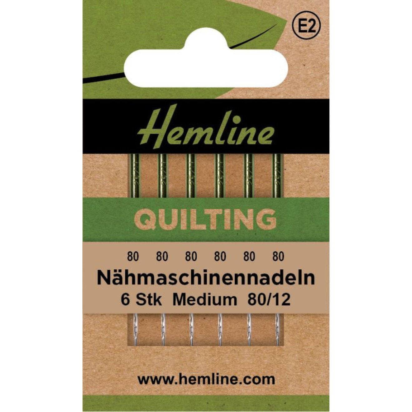 Nähmaschinennadeln Quilting Medium 80/12
