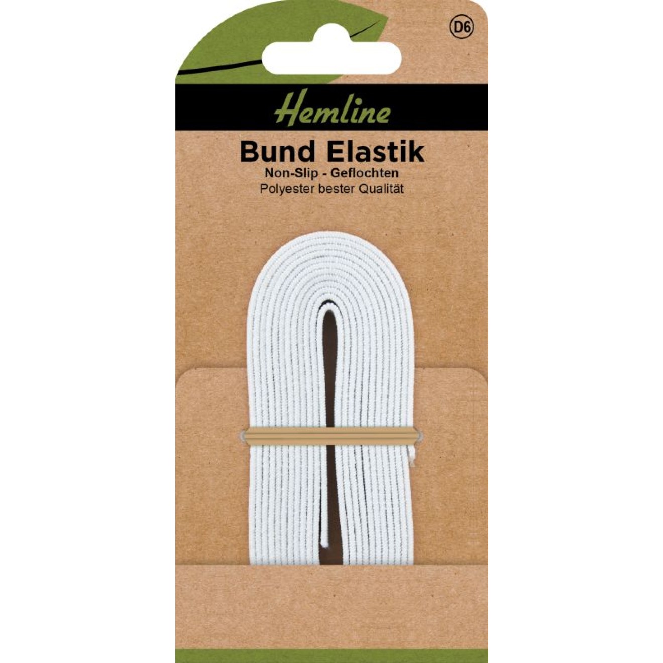 Bund Elastik Non-Slip 12 mm x 2 m weiß