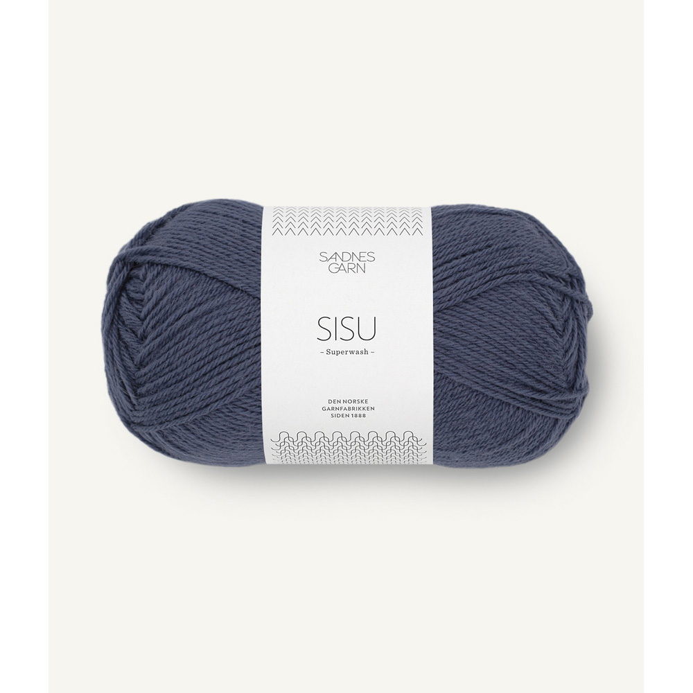 Wolle Sandnes Garn blue grey mottled Sisu 175m 50g