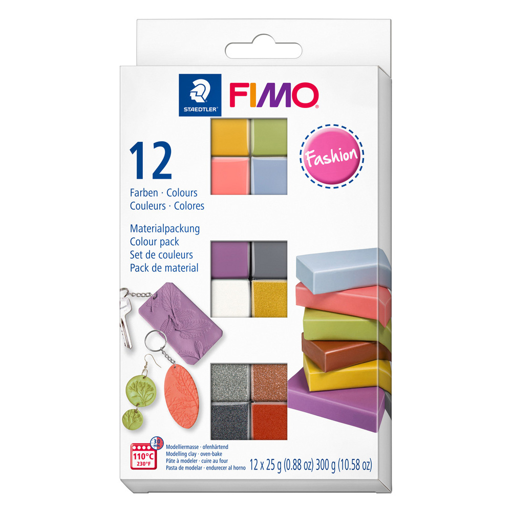 Modelliermasse-Set Fimo soft 12x25g Fashion Colours