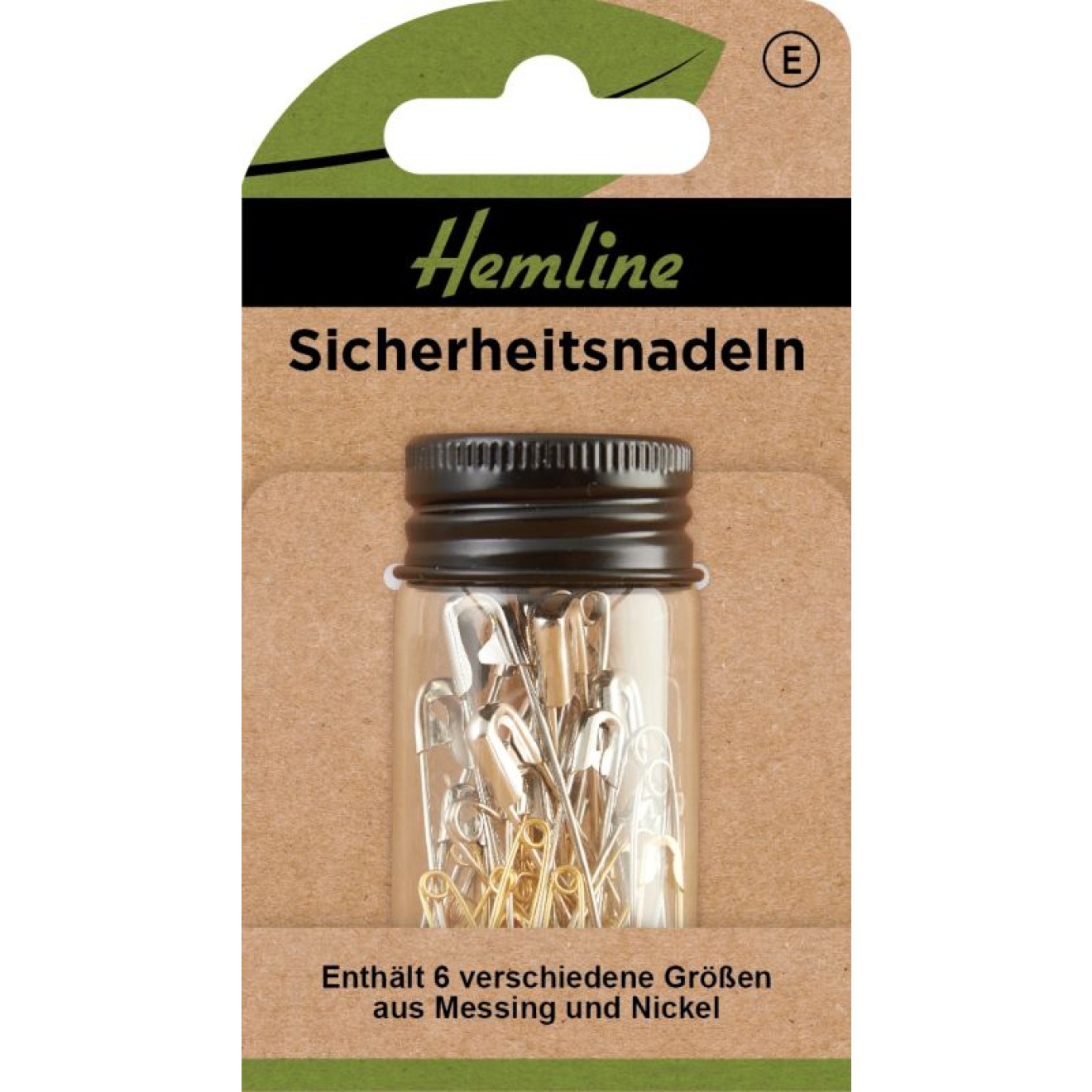 Sicherheitsnadeln gold, silber 40 St