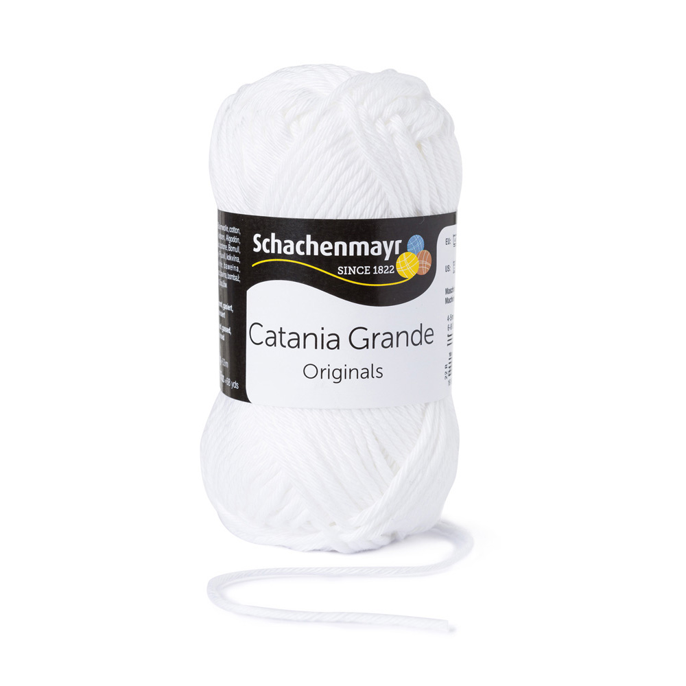 Wolle Schachenmayr weiß Catania Grande 63m 50g