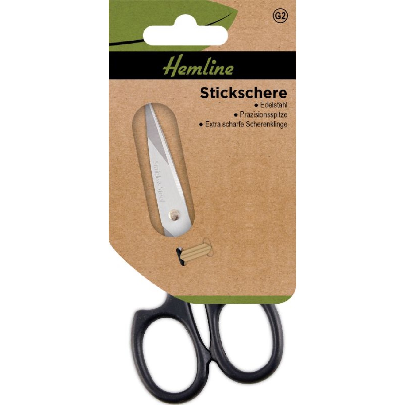 Schere Stickschere schwarz 110 mm 1 St