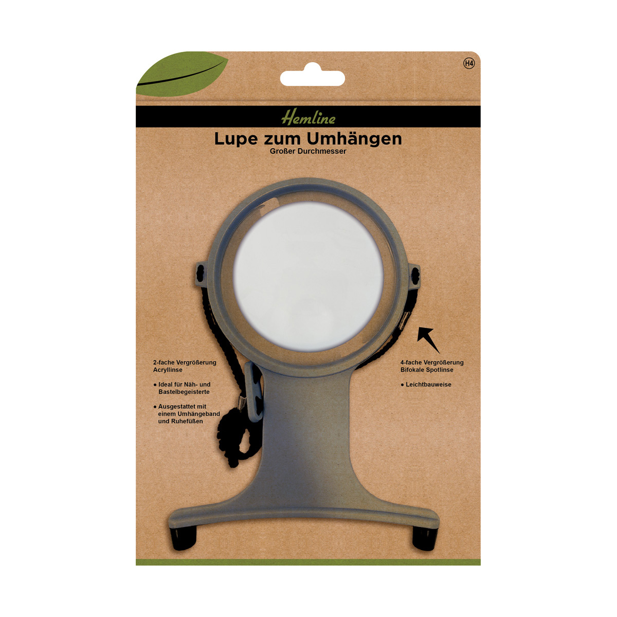 Lupe zum Umhängen großer Durchmesser