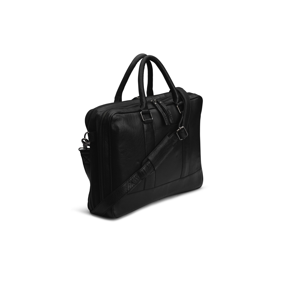 Lederhandtasche mit Henkel Drea Black