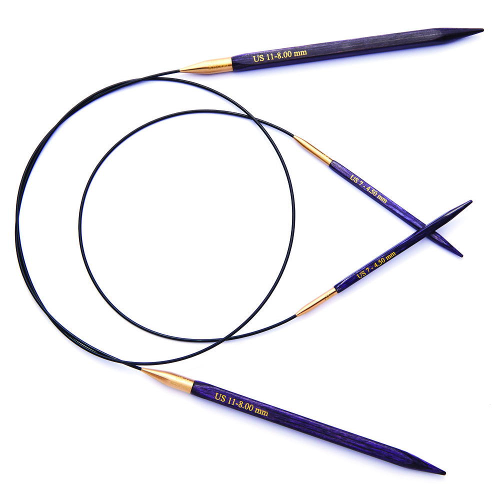 Rundstricknadel Jadore Cubics 5,50 mm 80 cm 1 Paar