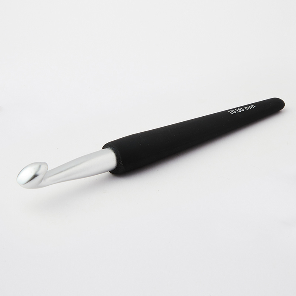 Häkelnadel mit Softgriff 3,00 mm silber