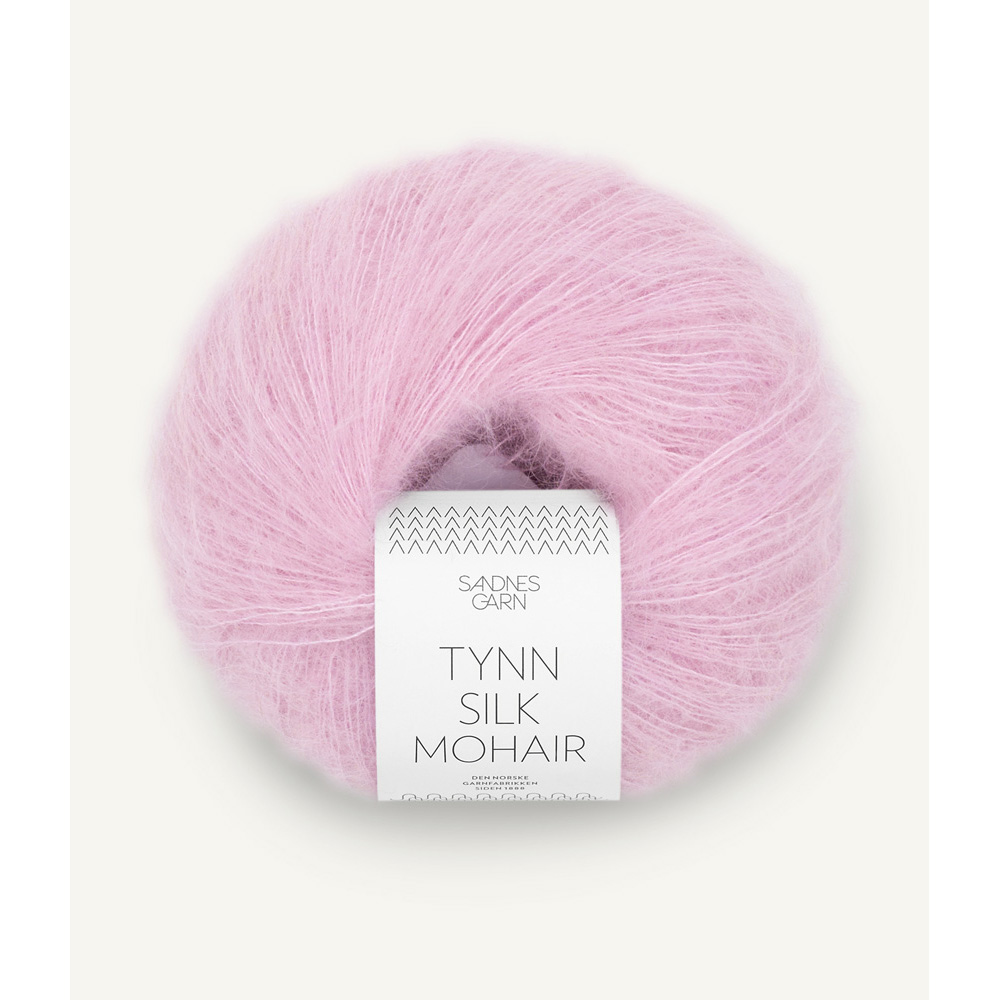 Wolle Sandnes Garn Pink lilac Tynn Silk Mohair  212m 25g