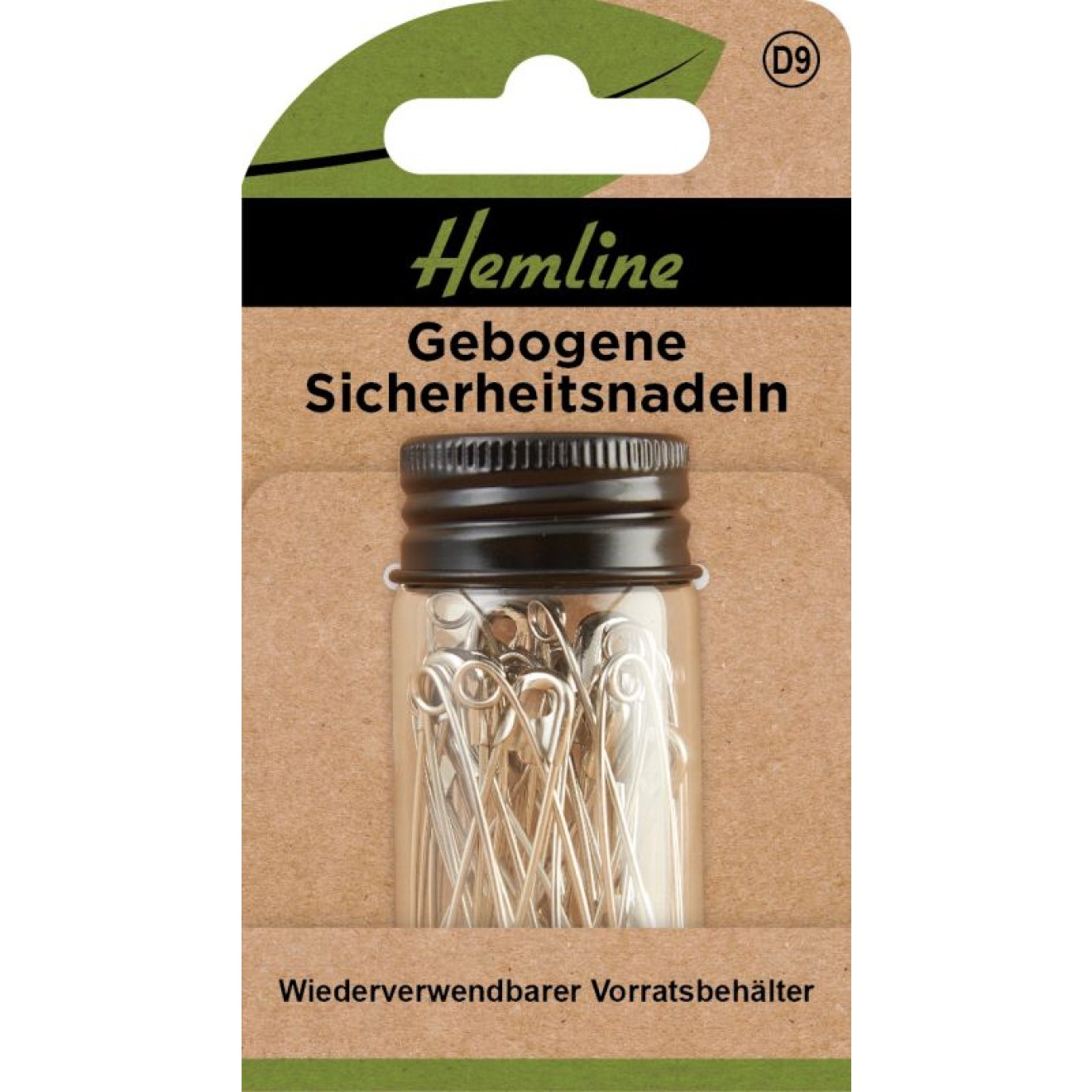 Sicherheitsnadeln 38 mm silber 30 St