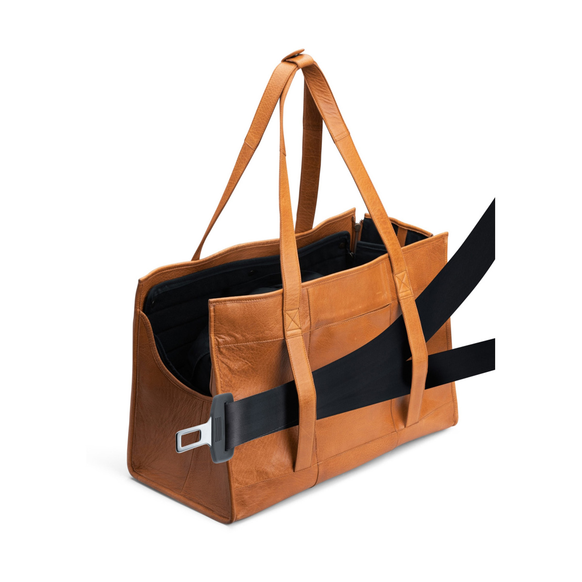 Transporttasche Hunde Leder Clara XL Whisky