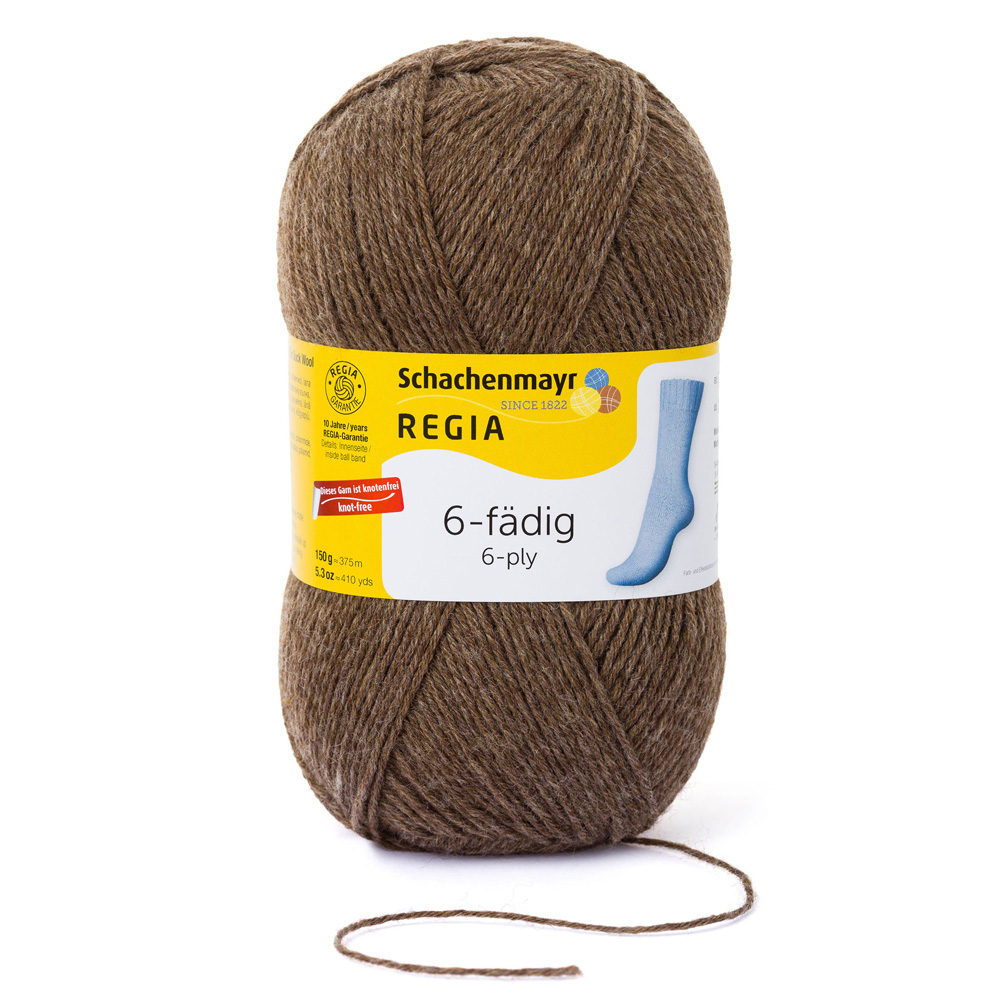 Wolle Regia borke meliert 6fädig  375m 150g