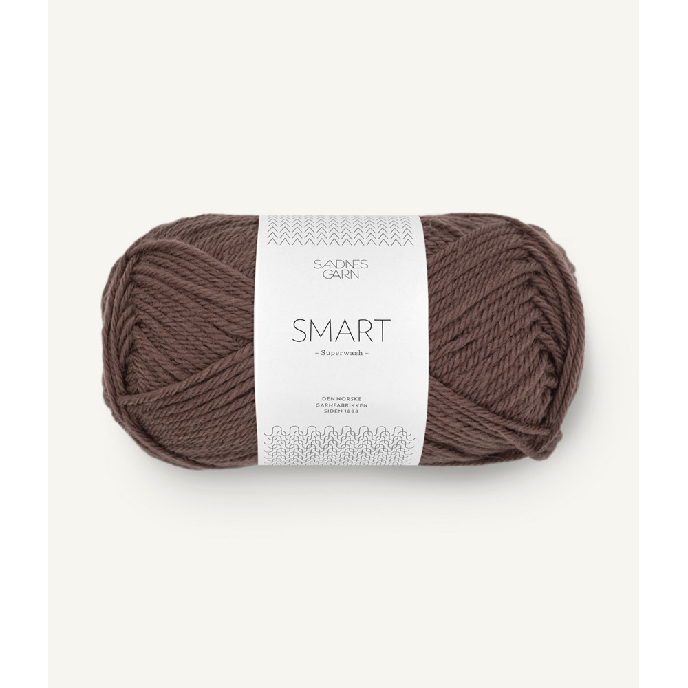 Wolle Sandnes Garn dark brown Smart 100m 50g