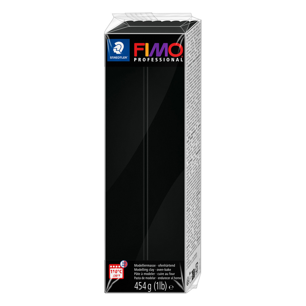 Modelliermasse Fimo professional 454g schwarz